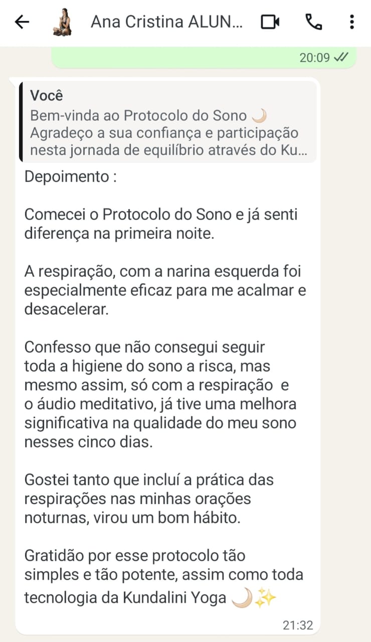 Depoimento de Ana Cristina enviado por WhatsApp